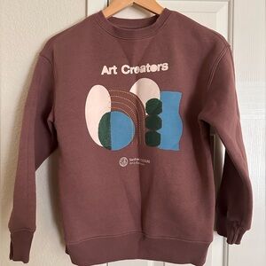 Zara Art Creators Graphic Sweatshirt - Brown